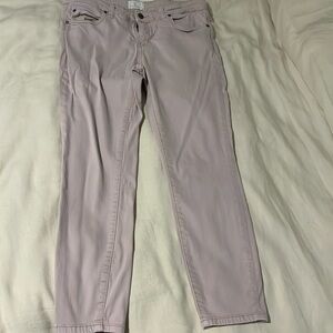 Light pink ankle length jeans